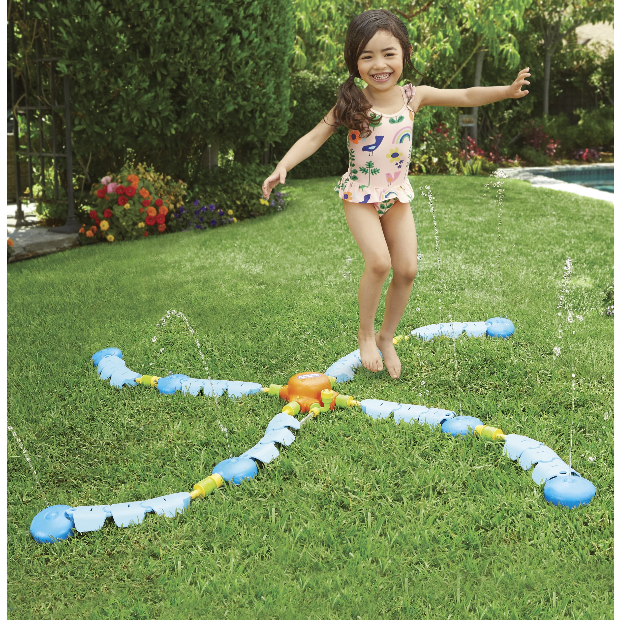 Little Tikes Dancing Sprinkler Fun Outdoor Water Toy Activity with