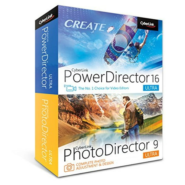 Cyberlink Pnp E100 Rpt0 00 Powerdirector 16 Photodirector 9 Ultra Dvd Cd Walmart Com Walmart Com