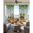 thumbnail image 6 of St. Patrick's Day Kitchen Curtains Lucky Shamrocks Harp Beer Spring Plants Cafe Short Curtains for Bathroom Blackout Window Curtain Small Window Treatment Drapes for Bedroom Living Room 42"x45"x2, 6 of 9