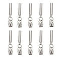 thumbnail image 5 of HEMOTON 10 Pcs Zipper Tag Pulls Zipper Pull Coat Zippers 5X1.3X0.5cm Silver, 5 of 7