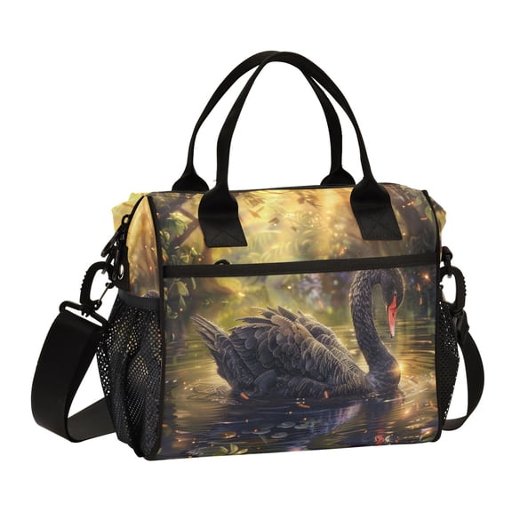 Black Swan Cooler Bag Lunch Bag Soft Cooler Cooling Tote Insulated Lunch Box for Adult Men Women
