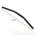 thumbnail image 2 of 25.4X560 Narrow Cow Type Swept Back Curved Bike Handlebars for Cruiser Dragster, 2 of 8