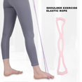 thumbnail image 3 of Banda de resistencia con forma de 8, cuerdas elásticas para ejercicios de brazos, espalda y hombros, bandas elásticas para estiramiento de espalda, bandas de tensión para yoga, equipo de ejercicio, 3 of 5