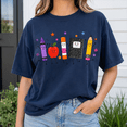 thumbnail image 4 of Back To School Shirt, Cute School Supplies Graphic Tee, Teacher Classroom Shirt, First Day Of School Outfit, Apple Pencil School Staff Gift, 4 of 10
