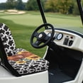 thumbnail image 3 of Yuyamidu Highland Cow Golf Cart Seat Cover Backrest Cover Set of 2 Sunflower Travel Sports Cart Seat Cushion Covers for 2 Person Seats Club Car Golf Cart Accessories, Cow Print, 3 of 7