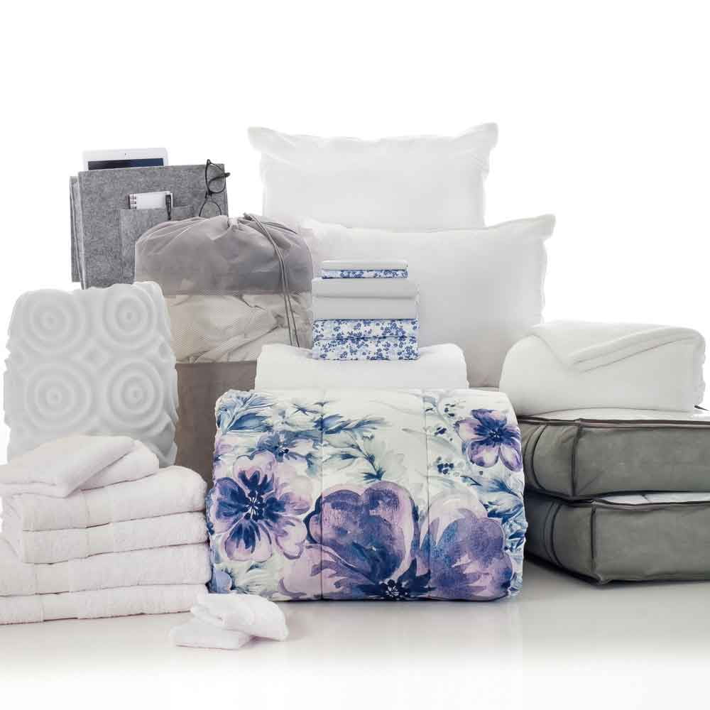 The Complete Campus Pak in Enza Floral, 24Piece Twin XL Bedding Comforter Set, With Bonus