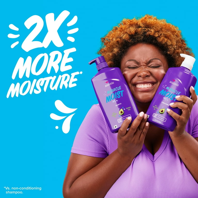 Aussie Miracle Moist Conditioner with Avocado and Jojoba Oil for
