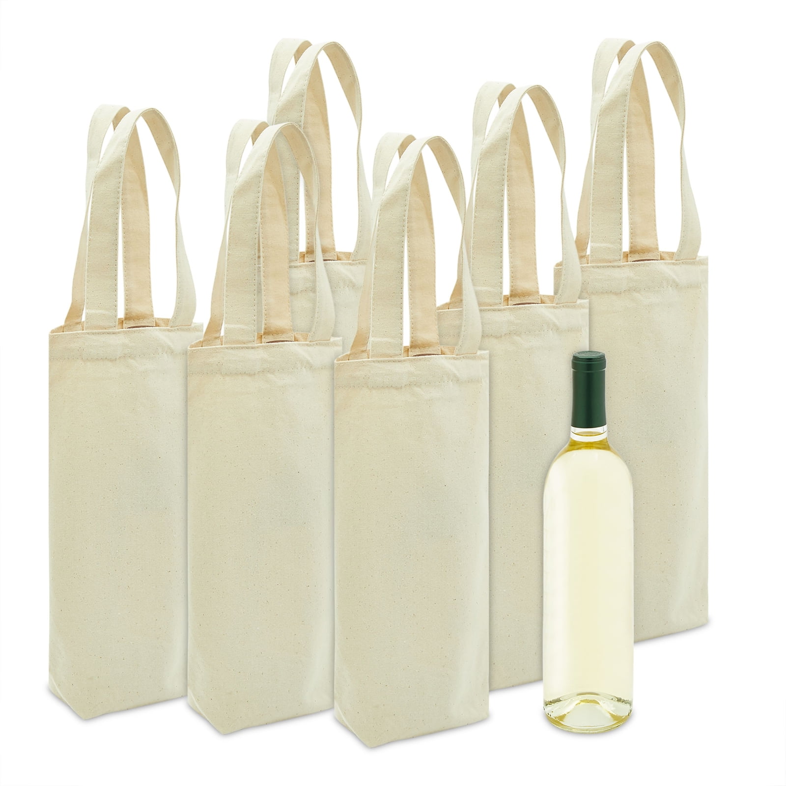 Handmade Canvas Wine Bottle Gift Bag Retro Dots 