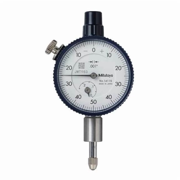 Mitutoyo Dial Indicator,0 to 0.250 In,0-50-0 1411A