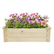 Zimtown 24.02 x 24.02 x 7.87" Outdoor Wooden Raised Garden Bed Planter