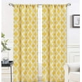 thumbnail image 2 of DriftAway Julianna Geometric Pattern Thermal Insulated Blackout Room Darkening Rod Pocket Unlined Window Curtains 2 Panels, 2 of 5