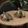 thumbnail image 3 of Adornos de bronce con forma de tortuga de cobre macizo envejecido antiguo que acumulan riqueza de forma segura Tortuga de la longevidad Tortuga de dinero dorada Mascota de té Manualidades de, 3 of 6