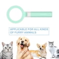 thumbnail image 4 of Generic Cepillo deslanador profesional para gatos y perros, elimina enredos y pelo suelto, mango ergonómico antideslizante, acero inoxidable, color verde., 4 of 7