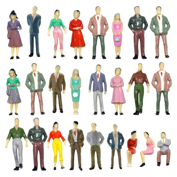 Figuras en miniatura Yotijar 1/50 personas sentadas y en poses para decoración de juegos