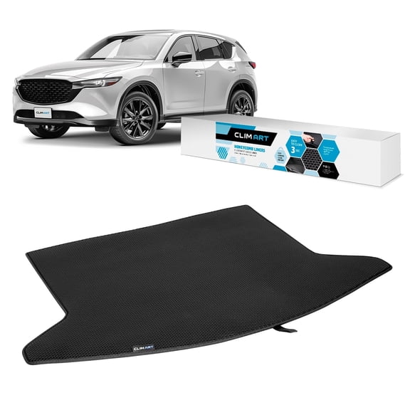 CLIM ART Cargo Liner for Mazda CX-5 2017-2025 Custom Fit Trunk Mat, with Honeycomb Dirtproof & Waterproof Technology - All-Climate, Heavy Duty, Anti-Slip Cargo Liner, Luggage - FL01117036