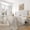 White, variant on Frostbloom Queen Size Linen Fabric Upholstered Bed with Wingback Headboard, Beige
