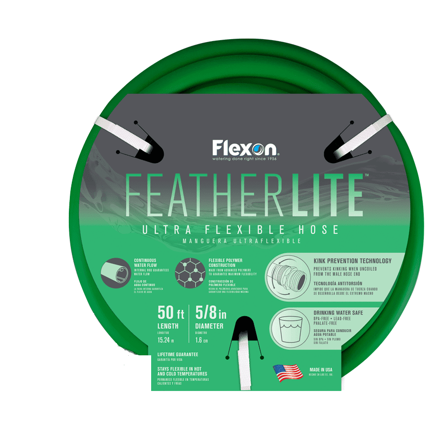Flexon Featherlite 5/8 x 50ft Ultra Flexible Garden Hose