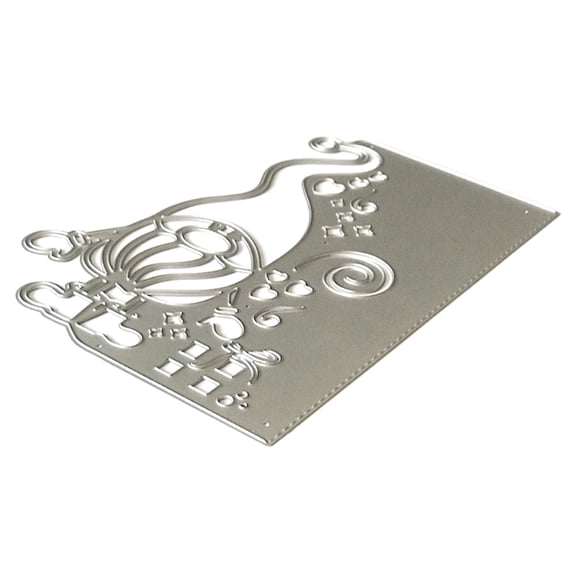 JUNTEX Christmas Gnome Invitation Metal Cutting Dies Stencil DIY Scrapbooking Album Paper Card Template Mold Embossing Craft Decoration