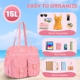 thumbnail image 4 of Soda Candy Mesh Tote Bag Stadium Approved 12x6x12 Heavy Duty Beach Bag for Sports Gym Concerts Travel Daily Use, 4 of 6