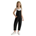 thumbnail image 5 of SILVERCELL 5-14T Girls Casual Sleeveless Jumpsuits Teens Girl Spaghetti Strap Loose Romper Long Pants Overalls with Pockets, 5 of 7