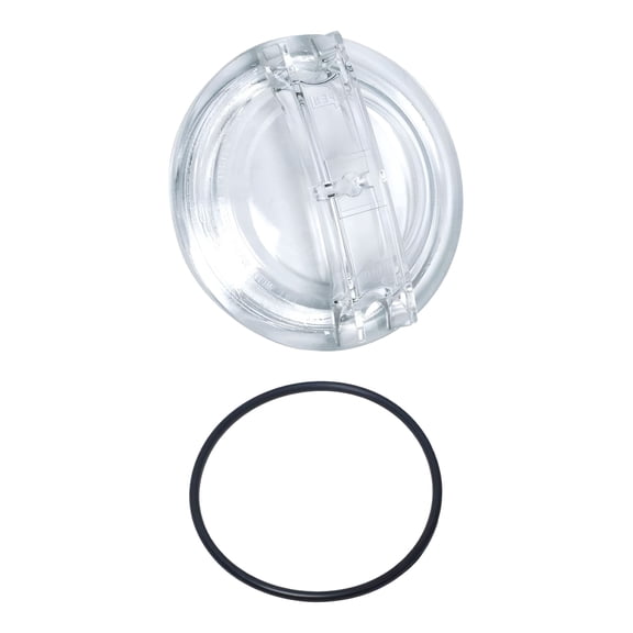 HIBIBUD Swimming Pool Pump Strainer Lid, 5.24'' Acrylic Pool Pump Sand Filter Strainer Cover
