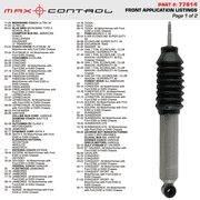 Gabriel 77614 Max Control Front Monotube Shock Absorber fits Ford Ranger, E350, E450; Berkshire Coach Ultra 24, 28, Blue Bird, Crusader Buses, Coachmen Freelander Leprechaun Winnebago (1 pack)