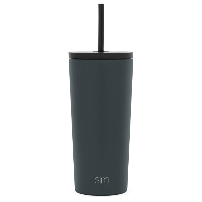 Simple Modern Classic Insulated Tumbler w/Straw and Flip Lid-Stainless 20 Oz