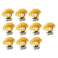 thumbnail image 2 of 10 piezas de plantas artificiales, flores, bonsáis, decoración de mesa, multiusos, PP Amarillo 19x19cm, 2 of 9