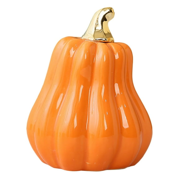 MOQIN Fall Decor, Fall Centerpieces for Tables,Ceramic Pumpkin Ornaments Halloween Table Decor - White Orange Pumpkin Centerpiece for Fall Celebrations | Thanksgiving and Harvest Home Decor