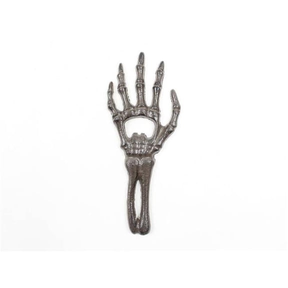 Handcrafted Model Ships 7 in. Cast Iron Skeleton Hand Bottle Opener