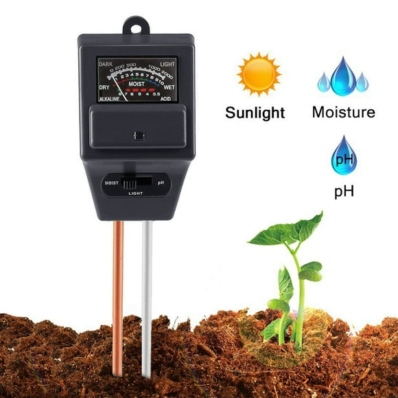 Coofit Soil Tester 3 in 1 Moisture Meter Sunlight Sensor PH Sensor Meter for Plant