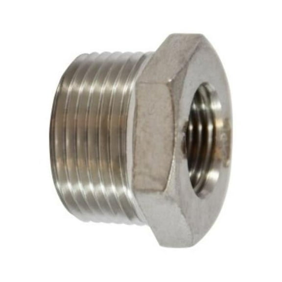 Anderson Metals 62509B 0.75 x 0.5 in. 304 Stainless Steel 150 lbs Hexagon Bushing, Galvanized