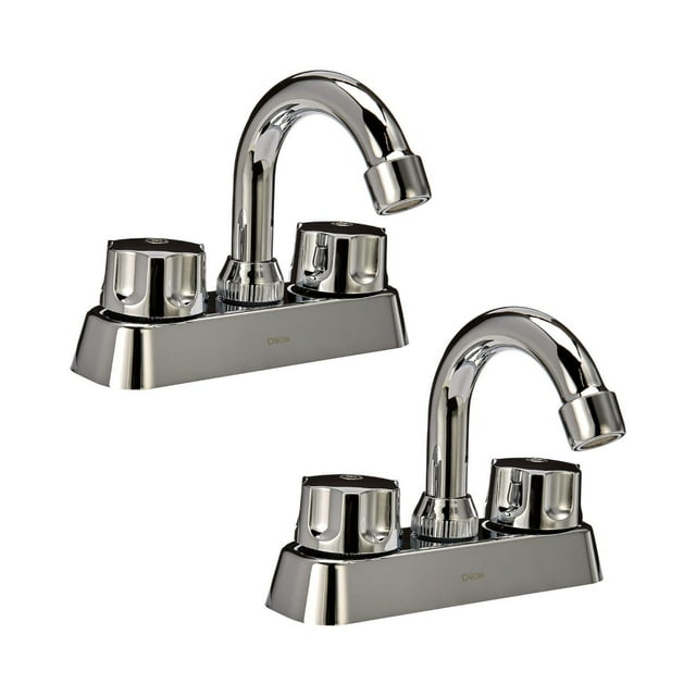 DICA 2 Pack Mezcladora Lavabo Tipo Bar 4 Bajo Consumo 4047 negro