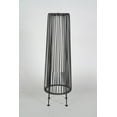 thumbnail image 2 of 2-Pack Outdoor Floor Solar Light, All-Weather Wicker Solar Patio Lamp, Outdoor Lamp, Grey, 2 of 8