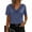 Navy, variant on Rvasteizo Summer Tops for Women Solid Fashion Cowl Neck Breathable Short Sleeve Casual Breathable Ladies Daily Relaxed Pullover Blouse