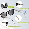 thumbnail image 3 of Gafas de Sol Bifocales para Lectura DEHOTRE UV400 Negras +2.25, 3 of 6