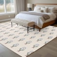 thumbnail image 4 of Bohemia Area Rugs 5'x7', Washable Small Throw Rugs for Laundry Room Playroom, Modern Abstarct Floral Flowers Boho Beige Indoor Outdoor Rug Non-Slip Low Pile Carpet Runner Reversible Floor Mats, 4 of 8