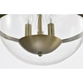 thumbnail image 2 of Nuvo Lighting Amado 3 Light Pendant - 14 Inches - Vintage Brass Finish - Clear Glass - Vintage Brass, 2 of 17