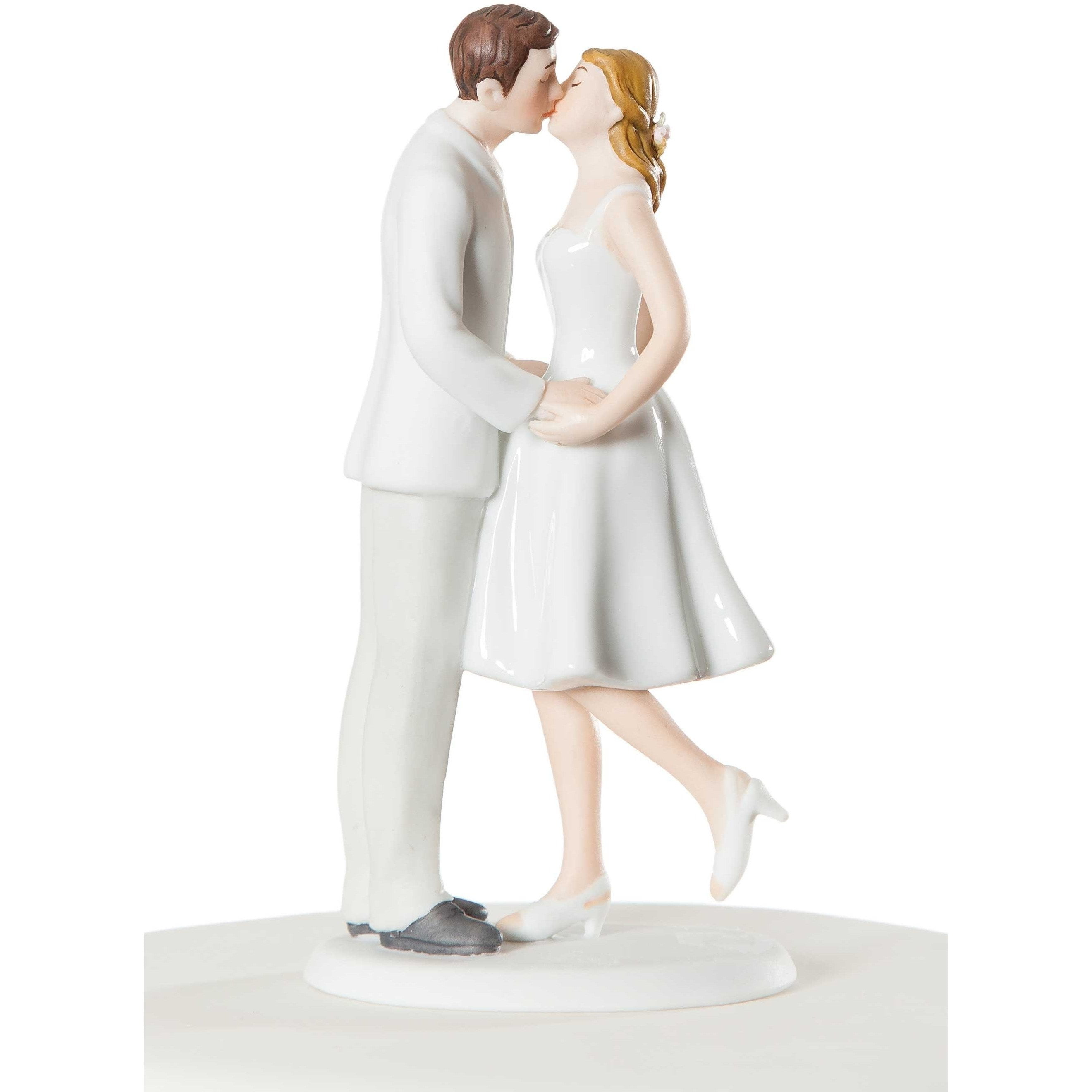 Adorable "Leg Pop" Wedding Bride and Groom Cake Topper 