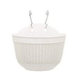 thumbnail image 2 of NUZYZ Imitation Rattan Wicker Wall Hanging Flower Pot Basket Balcony Garden Planter, 2 of 8