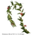 thumbnail image 4 of Artificial Pine Needles Cones Red Berries Vines Lights Indoor Christmas Decoration Ideal Gift Friends, Pine Cones Artificial Vines Lights, Realistic Needles Berries, Festive Home Decor, Xmas Table, 4 of 9