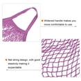 thumbnail image 4 of Uxcell Cotton Mesh Bag, 15x13.8" Reusable Mesh Net String Grocery Bags Organizer Dark Purple 2Pcs, 4 of 6