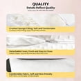 thumbnail image 2 of Weloille Shredded Memory Foam Pillow 1PC, Adjustable Loft Bed Pillow, Ergonomic Contour Design, Neck Pain Relief Breathable Supportive Pillow for Side Back Stomach Sleepers Bedroom, 2 of 9