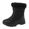thumbnail image 3 of YLYL Women Winter Boots Heel Slip on Winter Waterproof Slip Resistant Cold Weather Shoes, 3 of 9