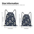 thumbnail image 2 of Xecao Daisies Flowers Pattern Sports Drawstring Backpack - String Swim Gym Bag with Wet Proof Pocket for Women&Men-Medium, 2 of 6
