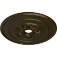 thumbnail image 3 of Ekena Millwork 26"OD x 3 1/8"ID x 1 1/2"P Traditional with Acanthus Leaves Ceiling Medallion (Fits Canopies up to 4 1/4"), Hand-Painted Green Gold, 3 of 5