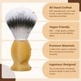 thumbnail image 2 of Kikc Kit de Rasage 5 en 1, Kit de Brosse à Raser pour Hommes, Ensemble Incluant Brosse à Raser Synthétique, Bol Moussant en Acier Inoxydable, Support de Brosse à Raser, Crème à Raser, Manuel de Rasage, Meilleur Cadeau pour Homme Barbu, Ensemble Argenté, 2 of 3