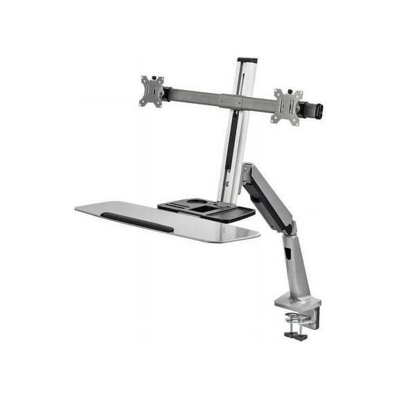 Siig Mounting Arm For Monitor Keyboard - Silver