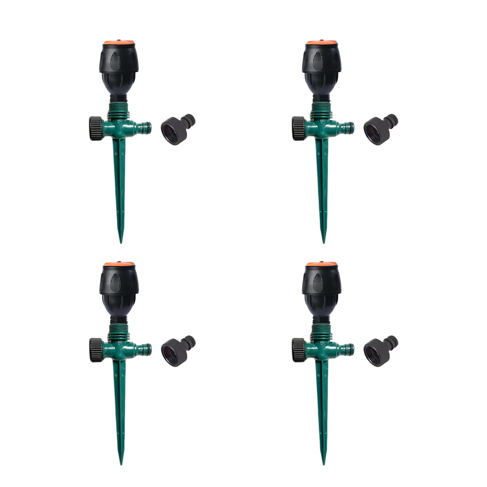 Bothyi 4x Rotating Garden Sprinklers Lawn Sprinklers Gardening Tools Versatile Supplies Green