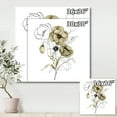 thumbnail image 4 of Designart ' Eucalyptus Branches With Anemone Bouquet Flower ' Traditional Canvas Wall Art Print, 4 of 4